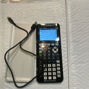 Title: Texas Instruments TI-84 Plus CE Graphing Calculator w Cable Black TESTED
